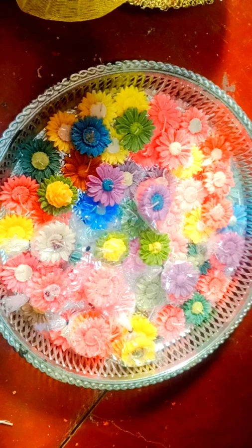 Flower candles