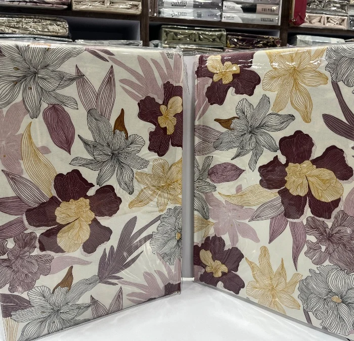 Lotus King size fitted Bed Sheet