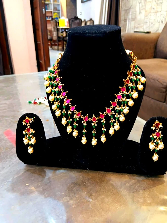 92.5 sterling silver Jadau set