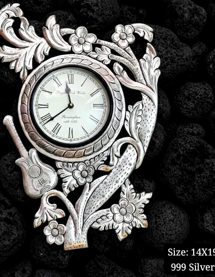 92.5 sterling silver wall clock