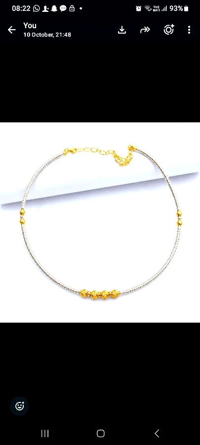 Silver hasuli chain